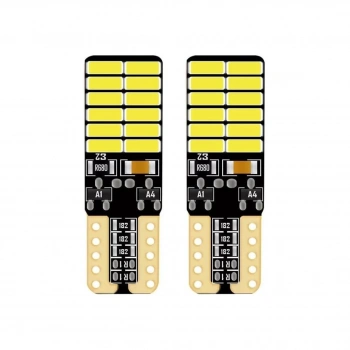 24 Ledli Dipsiz T10 Park Ampulü Beyaz Işık (2 Adet) 24 Volt