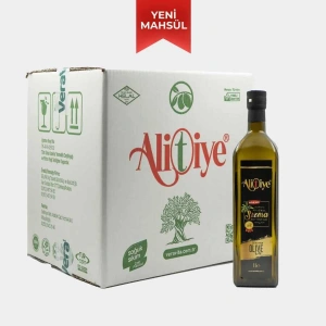 Alitiye Naturel Sızma Zeytinyağı - Soğuk Sıkım - Erken Hasat - Yeni Sezon - 0,5 Asit (1000ml)x12 ADET 1 KOLİ