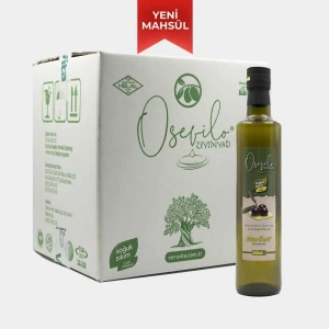 Osevilo Naturel Sızma Zeytinyağı - Soğuk Sıkım - Erken Hasat - Yeni Sezon - 0,5 Asit (500 ml)x12 ADET 1 KOLİ