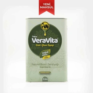Selpa Veravita Naturel Birinci Zeytinyağı - Soğuk Sıkım - Erken Hasat - Yeni Sezon - 2 Asit (3000ml)