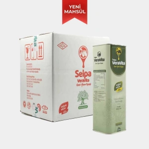 Selpa Veravita Naturel Birinci Zeytinyağı - Soğuk Sıkım - Olgun Hasat - Yeni Sezon - 1 Asit (2000ml)x6 ADET 1 KOLİ