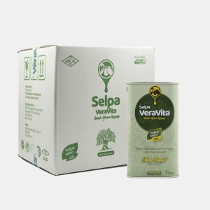 Selpa Veravita Naturel Sızma Zeytinyağı - Soğuk Sıkım - Erken Hasat - Yeni Sezon - 0,8 Asit (1000ml)x14 ADET 1 KOLİ