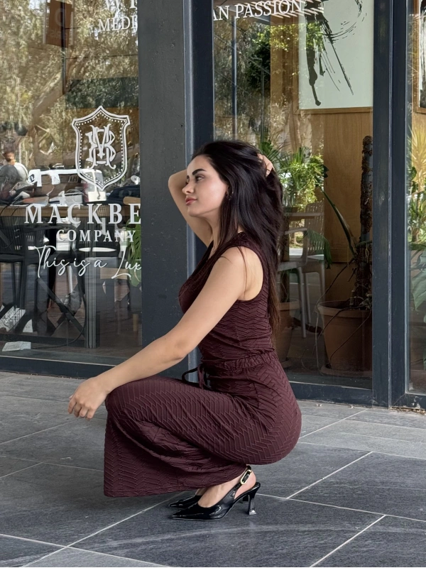 Valen Bağlamalı Midi Etek Takım