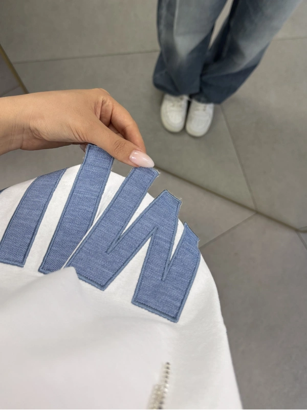 Miu Taşlı Charm Tshirt