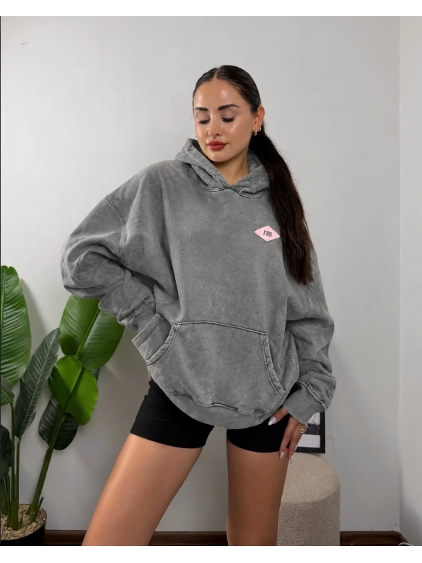 Family Made Goods Washed Oversize Hoodie Sweat