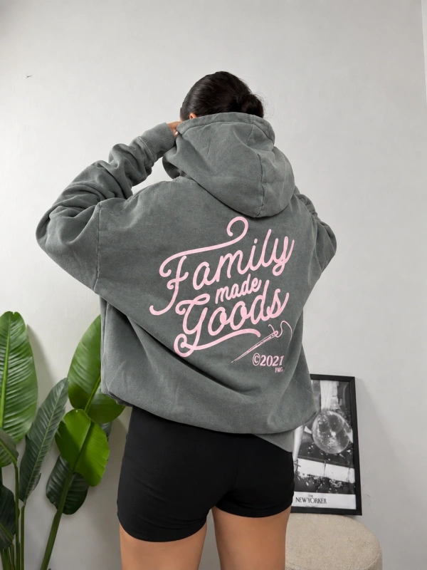Family Made Goods Washed Oversize Hoodie Sweat