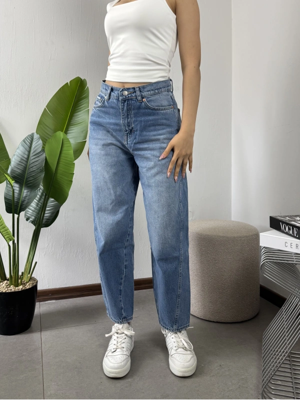Barrel Fit Mavi Relax Kesim Jean