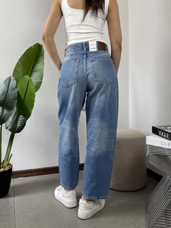 Barrel Fit Mavi Relax Kesim Jean