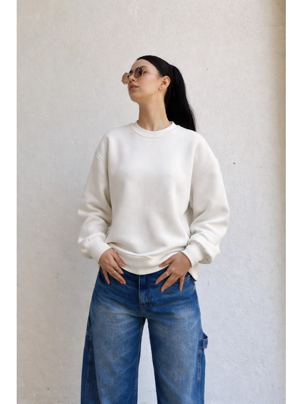 Beyaz Unisex Orj.Marka Sweat