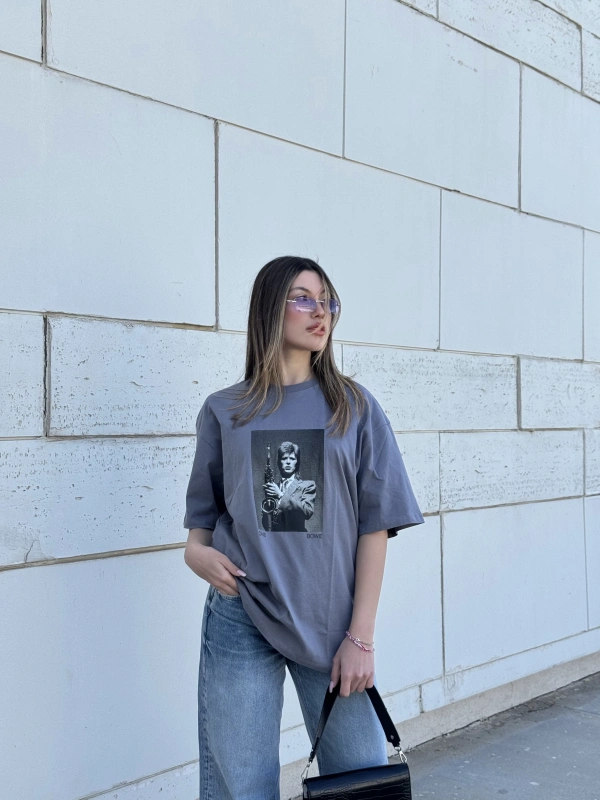 David Bowie Orj Marka PB Unisex Oversize Tshirt