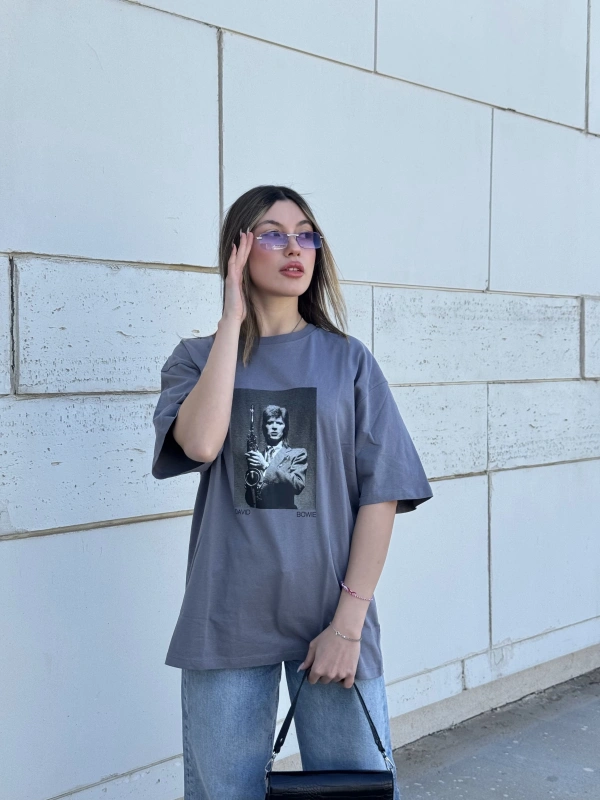 David Bowie Orj Marka PB Unisex Oversize Tshirt