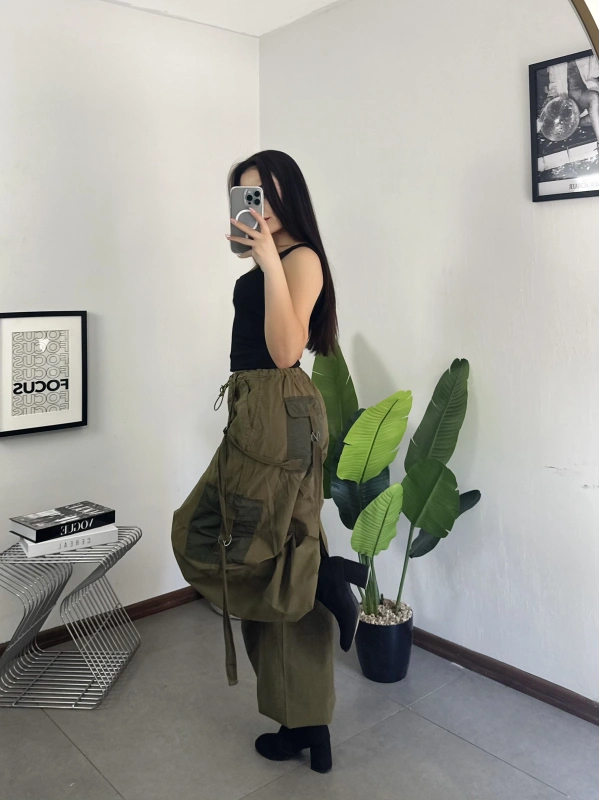 Haki Tactical Stoperli Unisex Kargo Pantolon