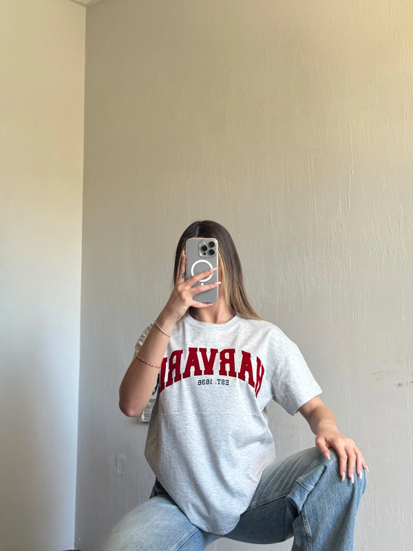Harvard Gri Melanj Unisex Tshirt