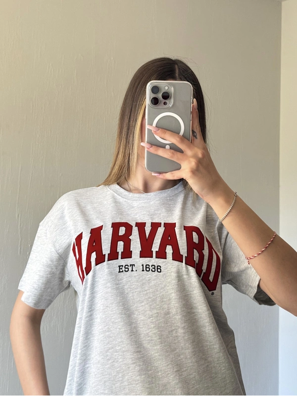 Harvard Gri Melanj Unisex Tshirt