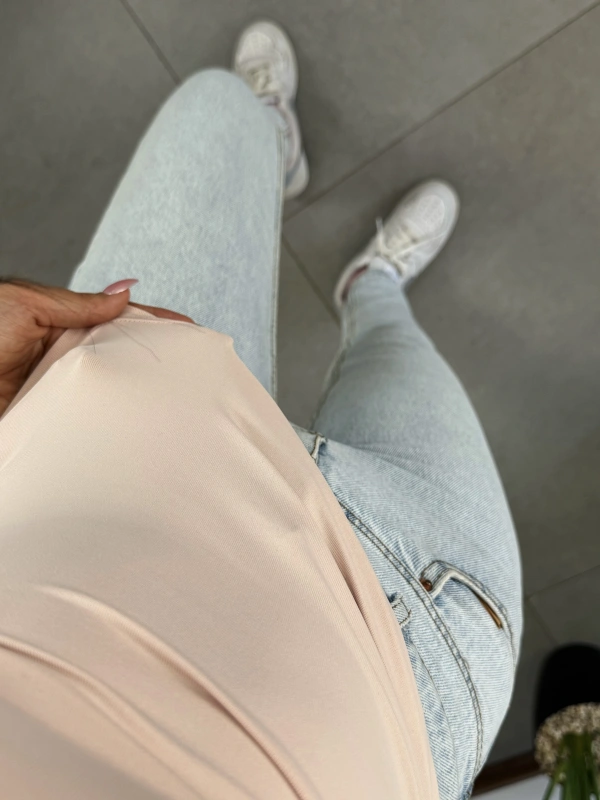 HM Orj Marka Basic Croptop Pudra