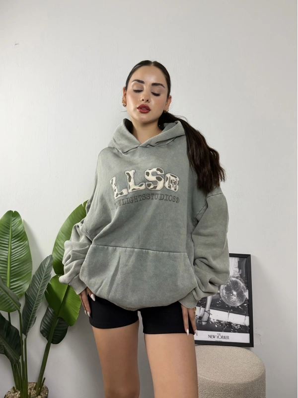 LLS Camo Oversize Hoddie Sweat