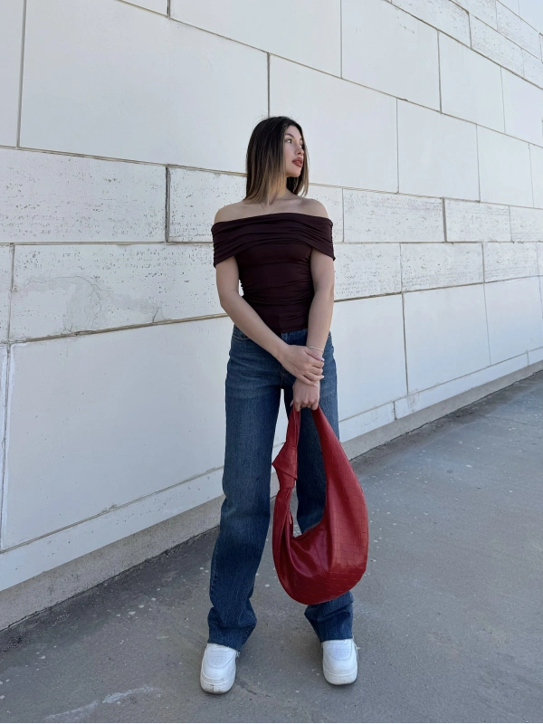 Minimal Chic Kahve Bluz