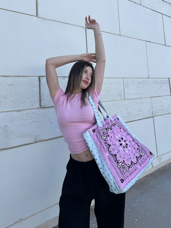 Oysho Pembe Slim Fit Basic Crop