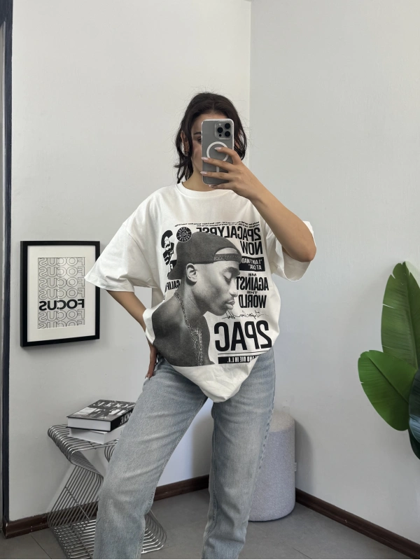 PB Tupac Unisex Oversize Tshirt