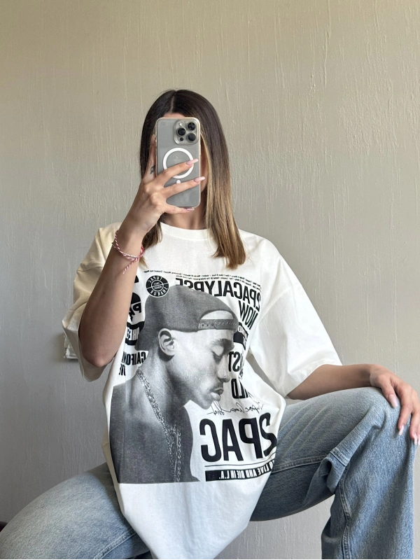 PB Tupac Unisex Oversize Tshirt