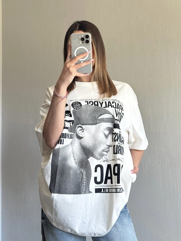 PB Tupac Unisex Oversize Tshirt