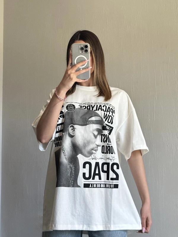 PB Tupac Unisex Oversize Tshirt