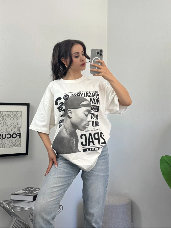 PB Tupac Unisex Oversize Tshirt