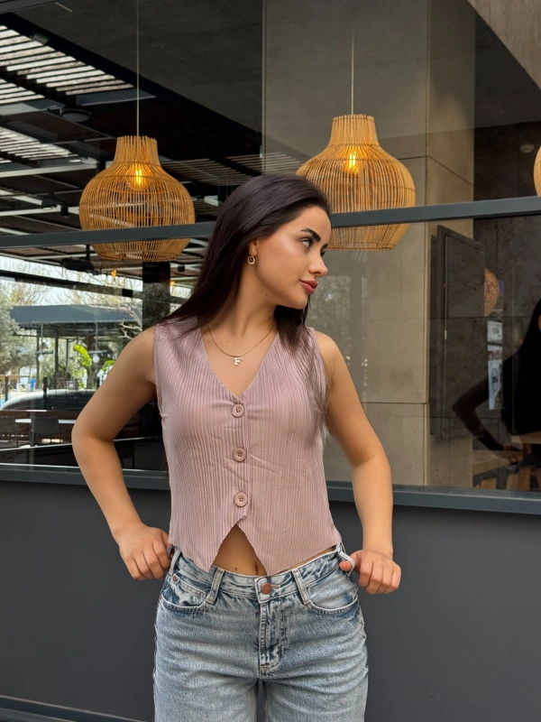 Soft Touch Crop Yelek