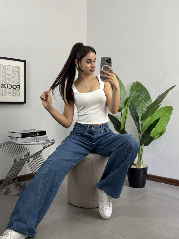 V-Shape Mavi Line Up Jean