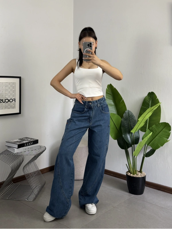 V-Shape Mavi Line Up Jean