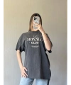 Monaco Club Yıkamalı Unisex Oversize Tshirt