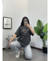 Monaco Club Yıkamalı Unisex Oversize Tshirt