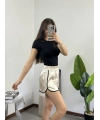 Krem Saten Orj Marka Şort