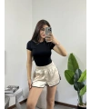 Krem Saten Orj Marka Şort