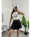 Oysh Orj Marka Şort Etek Siyah