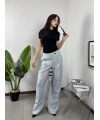 ZR Bebe Mavisi Dökümlü Kumaş Pantolon