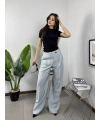 ZR Bebe Mavisi Dökümlü Kumaş Pantolon