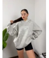 Boutique Gri Karmelanj Oversize Hoddie Sweat