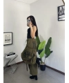 Haki Tactical Stoperli Unisex Kargo Pantolon