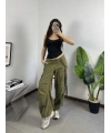 Haki Tactical Stoperli Unisex Kargo Pantolon