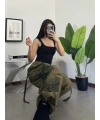 Haki Tactical Stoperli Unisex Kargo Pantolon