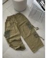 Haki Tactical Stoperli Unisex Kargo Pantolon