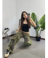 Kamuflaj Tactical Stoperli Unisex Yıkamalı Kargo Pantolon