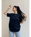 Koyu Lacivert ZR Orj.Marka Unisex Oversize Tshirt