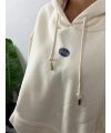Krem Blkvis Oversize Hoddie Sweat
