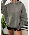 Low Lights Script Oversize Hoodie Sweat