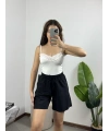 Massimo Şehir Boy Tensel Şort Siyah