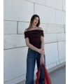 Minimal Chic Kahve Bluz