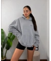 Pequs Ice Grey Oversize Hoodie Sweat