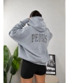 Pequs Ice Grey Oversize Hoodie Sweat